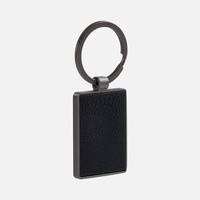  Gun Metal Leather Rectangle, 