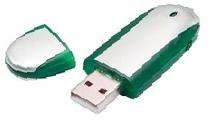 USB-флеш-карта, зеленая, 2 Гб