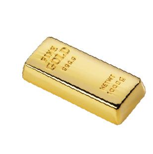 USB-флеш карта "Слиток золота", 4 Гб