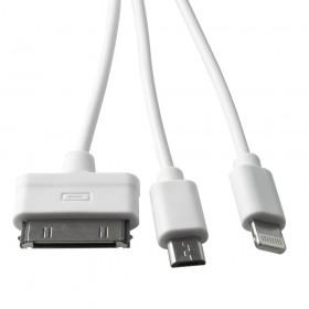  3--1: micro USB, iPhone 5/6, iPhone 3/4